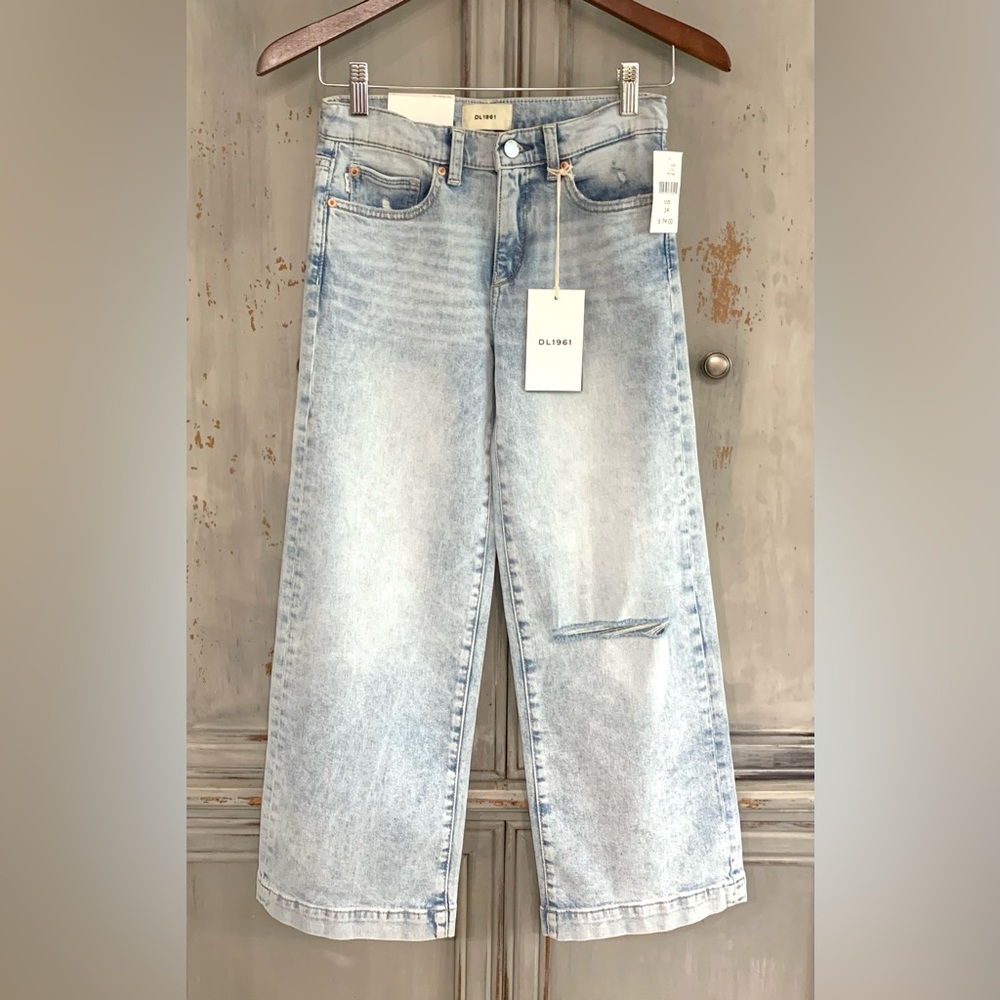 NWT DL1961 Girl’s Nini Wide Leg Jeans Positano Sz 14